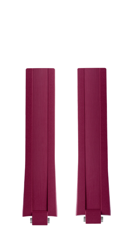 Purple Rubber Strap 9.5 MM - MXE0L22X Baume & Mercier Front